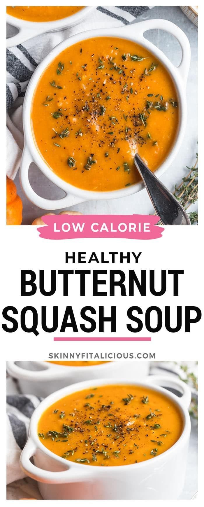 Healthy Butternut Sweet Potato Soup
