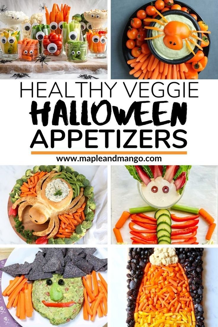 Healthy Veggie Halloween Appetizers