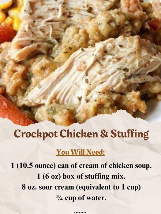 Recipe - RECIPE - Crockpot Chicken and Stuffing