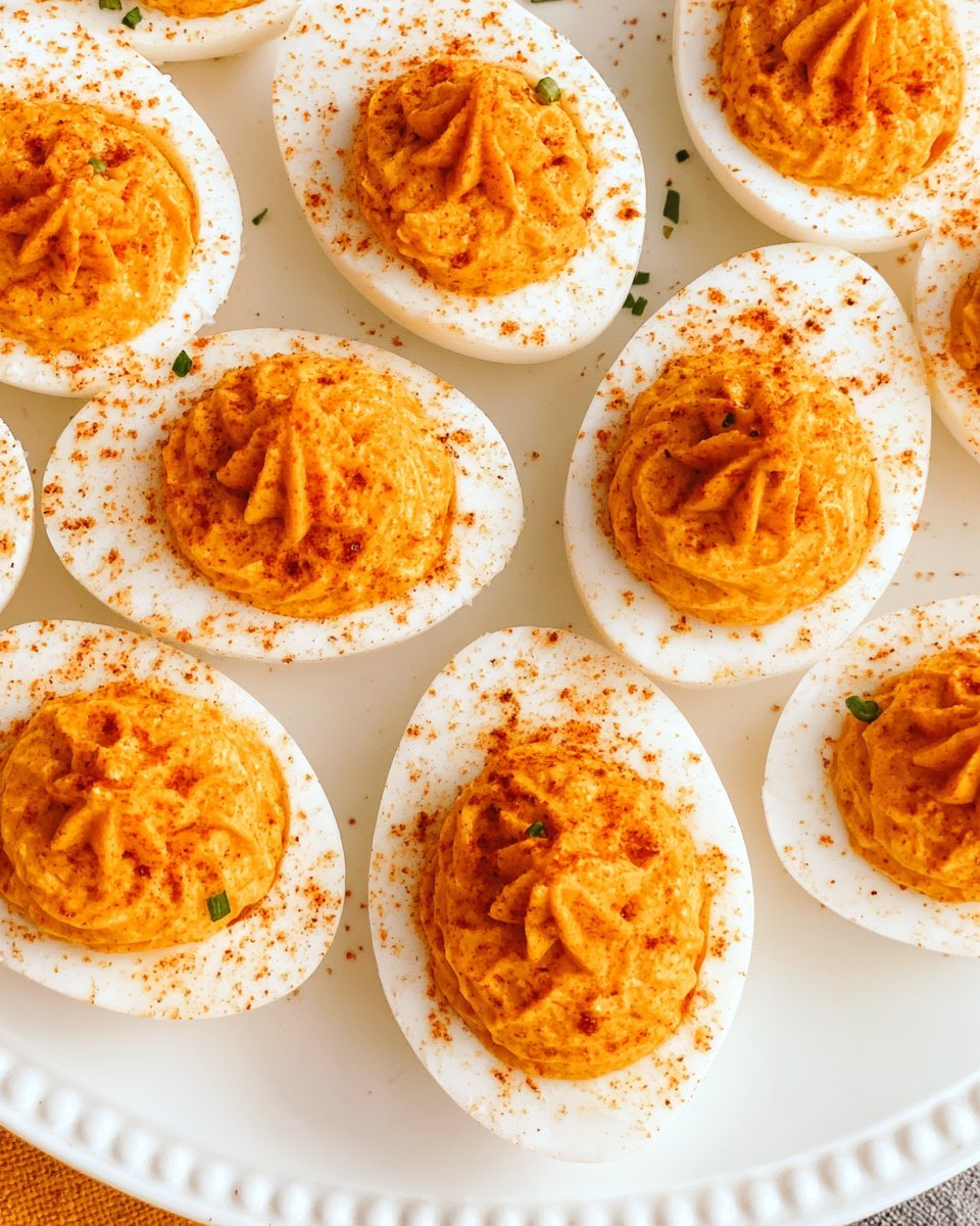 Pumpkin Deviled Eggs