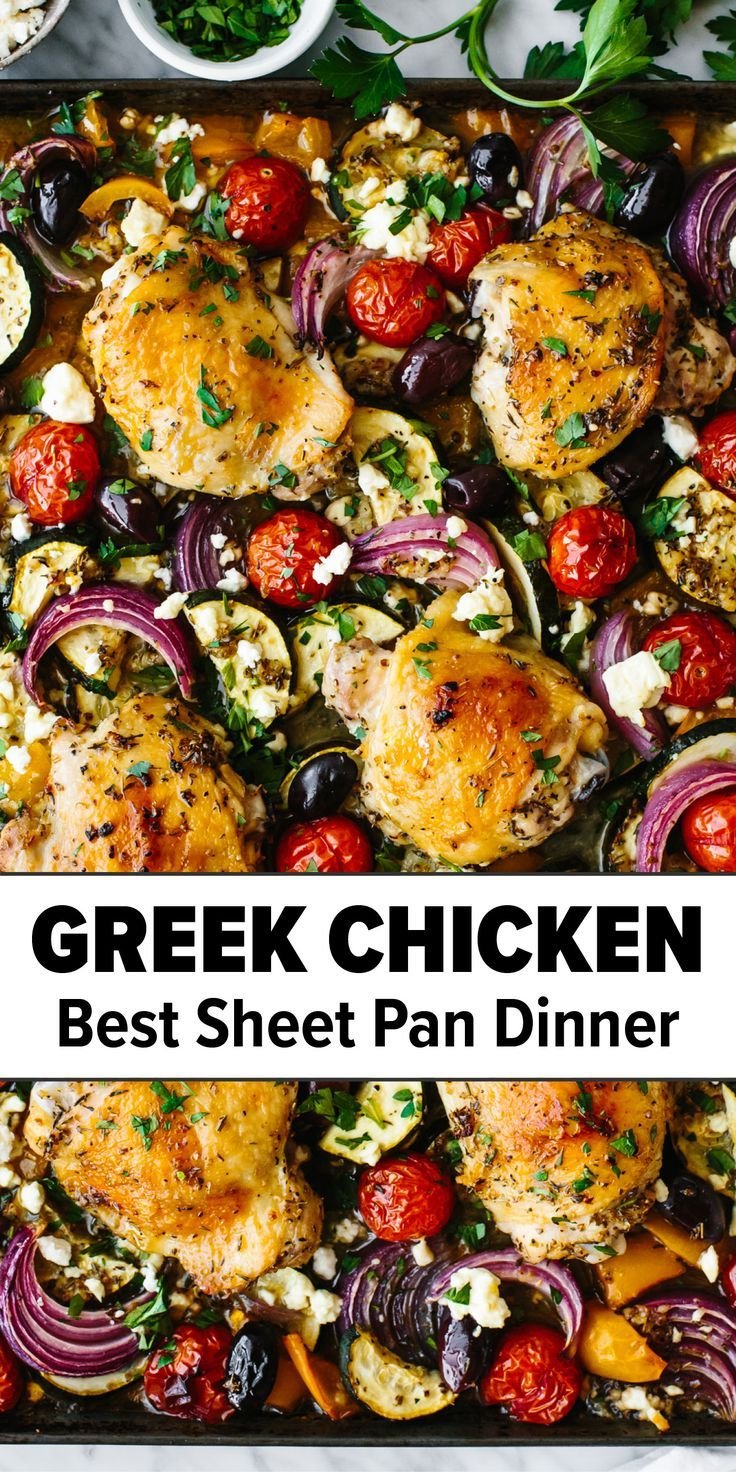 Greek Sheet Pan Chicken Dinner