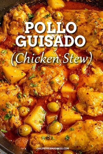 Delicious Chicken Stew Recipe | Chicken sofrito stew, Spanish food with chicken, Recipe in spanish