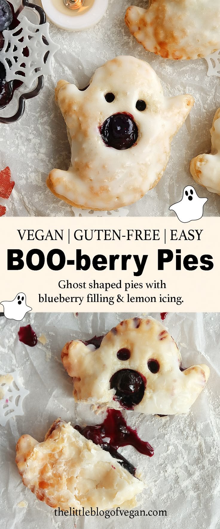 Blueberry Ghost Hand Pies