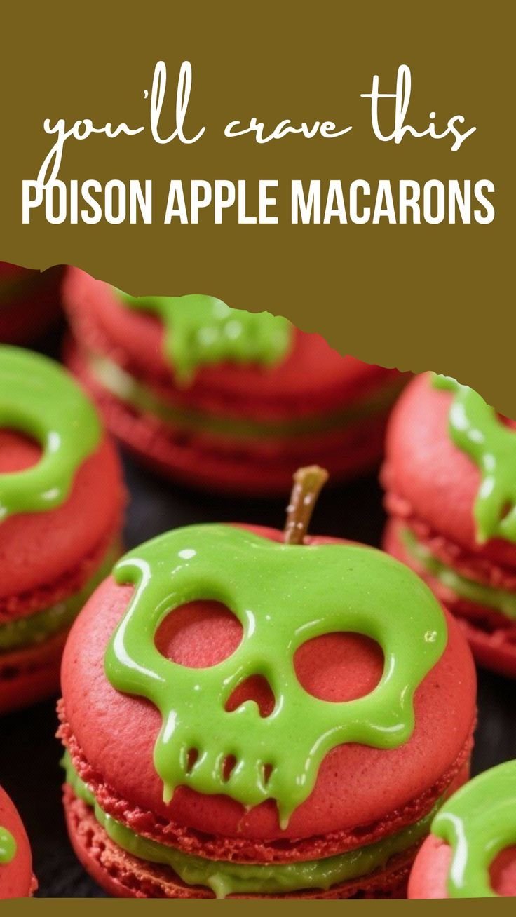 Deliciously Spooky: Poison Apple Macarons for Halloween
