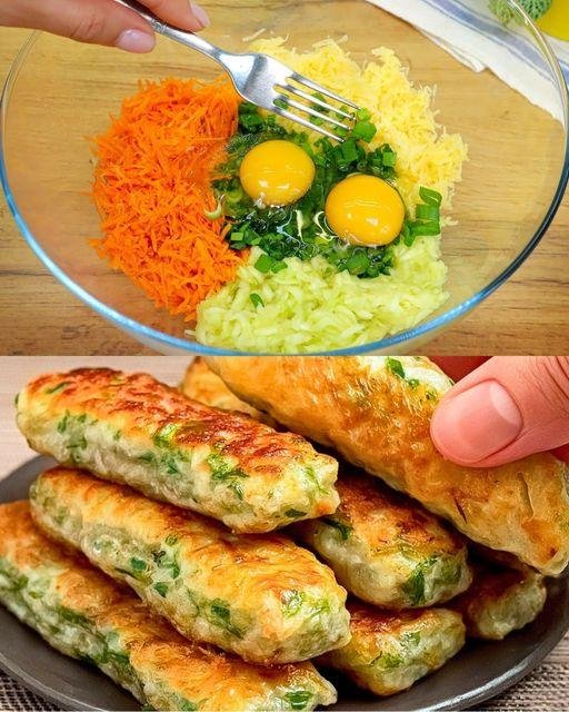 Zucchini-Stäbchen mit Käse