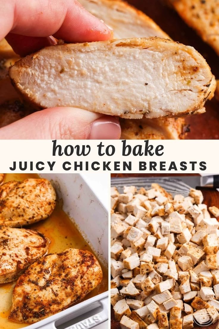 How to Bake Juicy Chicken Breasts (Easy Oven Method)