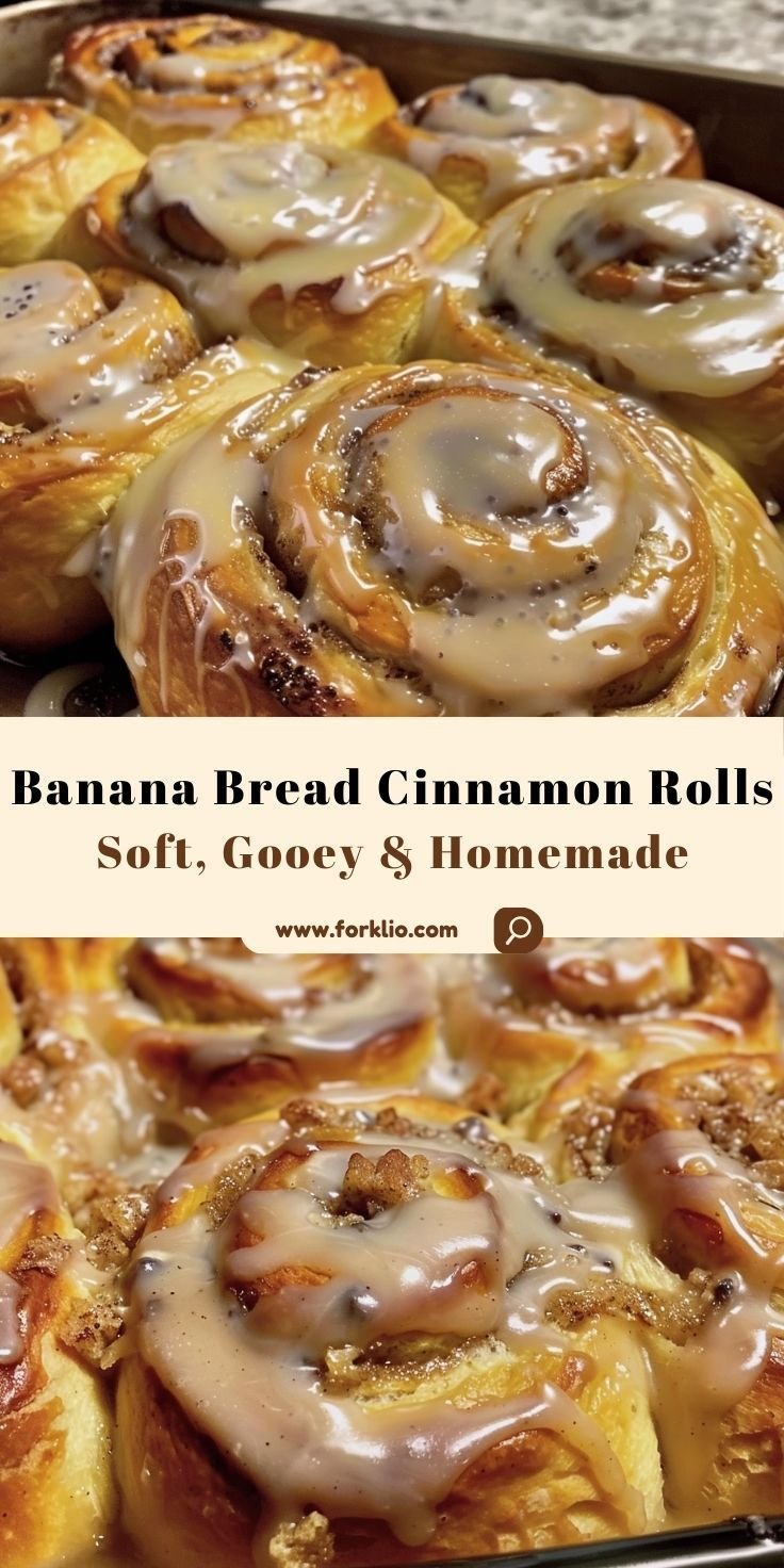 Banana Bread Cinnamon Rolls