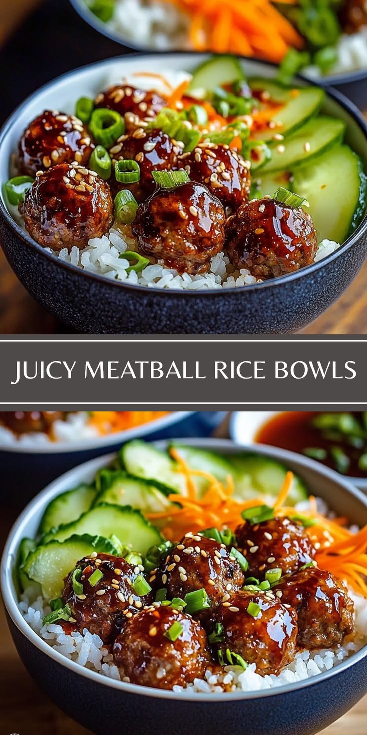 Can You Make Juicy Meatball Rice Bowls with Korean Flair?