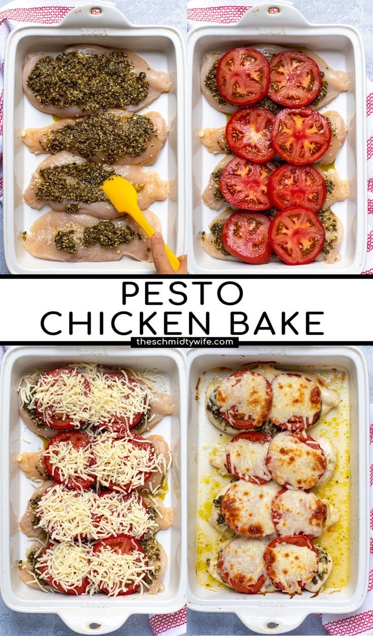 One-Pan Pesto Chicken Bake Recipe for Quick Family Dinners