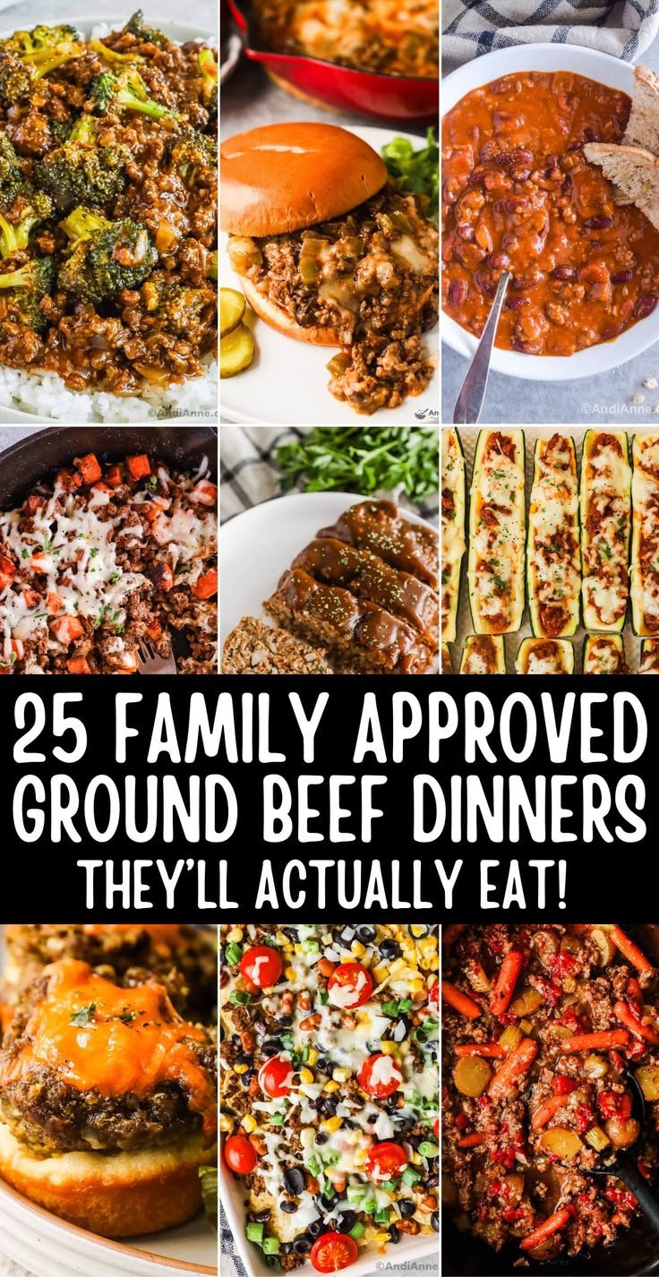 Lazy Ground Beef Dinners
