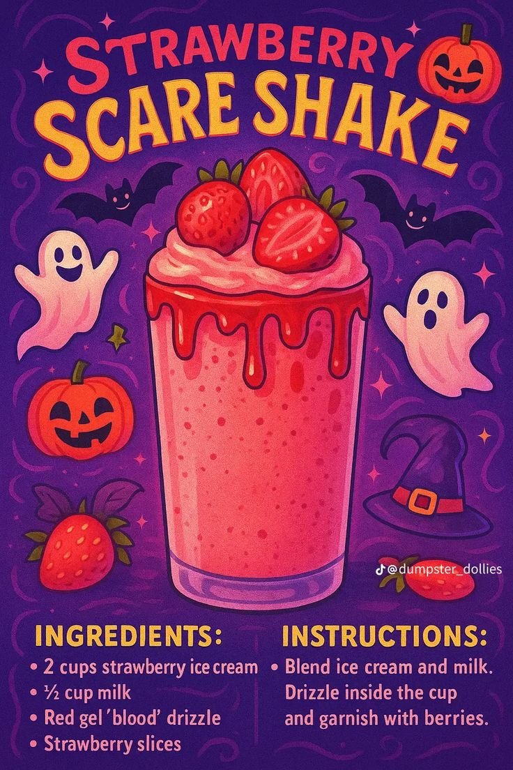 Scary drink | Spooky halloween smoothie, Starbucks halloween drinks, Halloween themed drinks