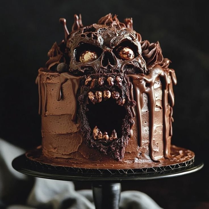 Scary cakes for boys | Creepy halloween cakes, Zombie cake design, Halloween cake decorating