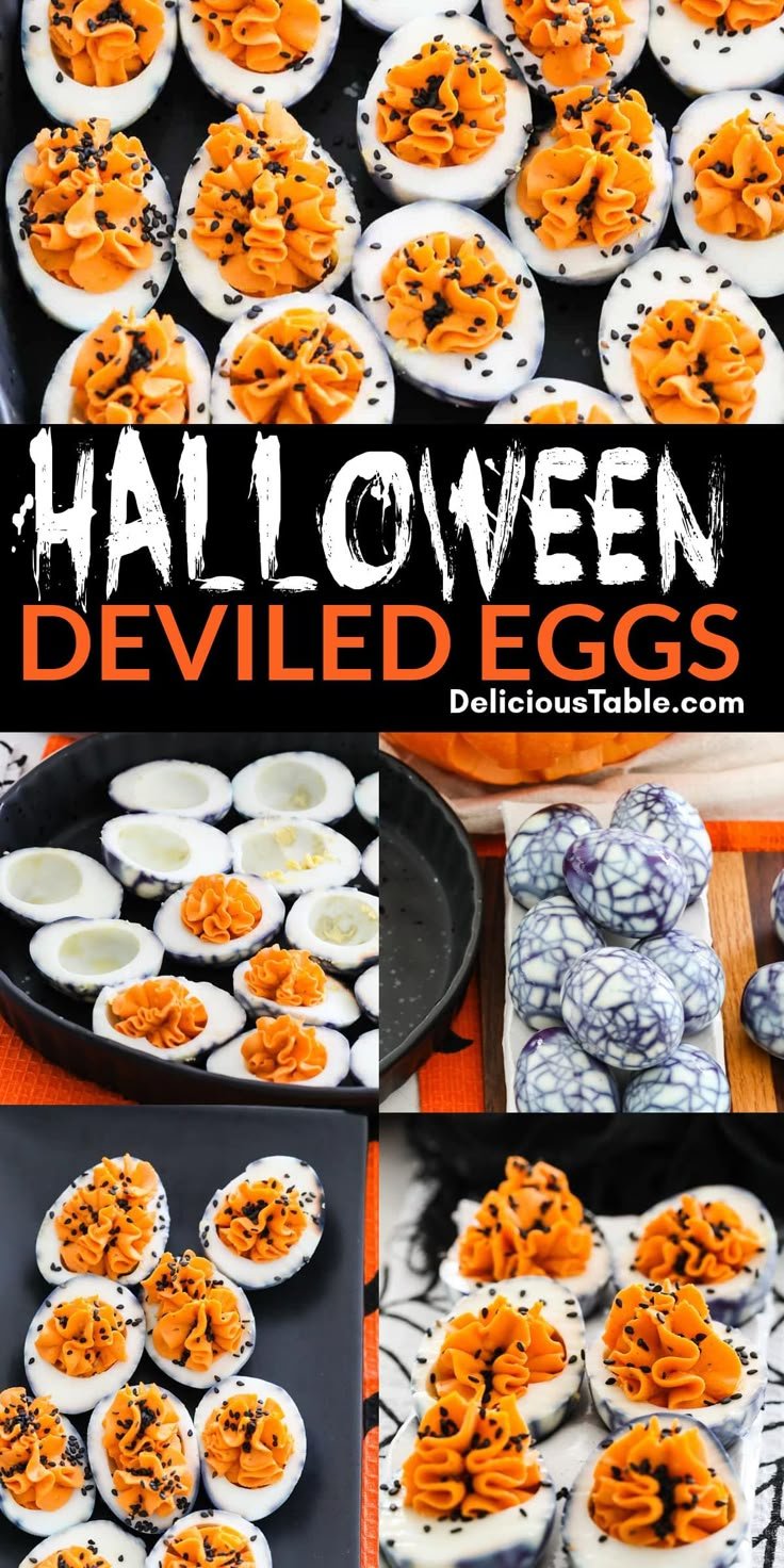 Halloween Deviled Eggs