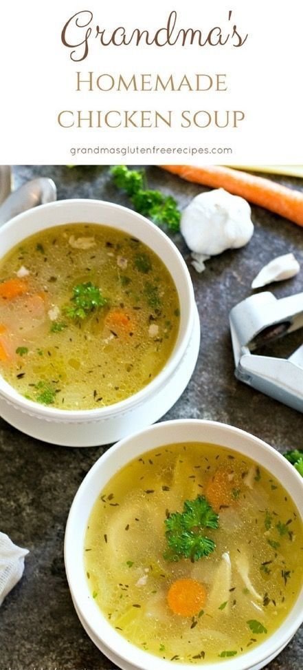 Grandma's Homemade Chicken Soup Recipe | Whole chicken soup recipes homemade, Home made chicken soup recipes, Homemade chicken soup for colds