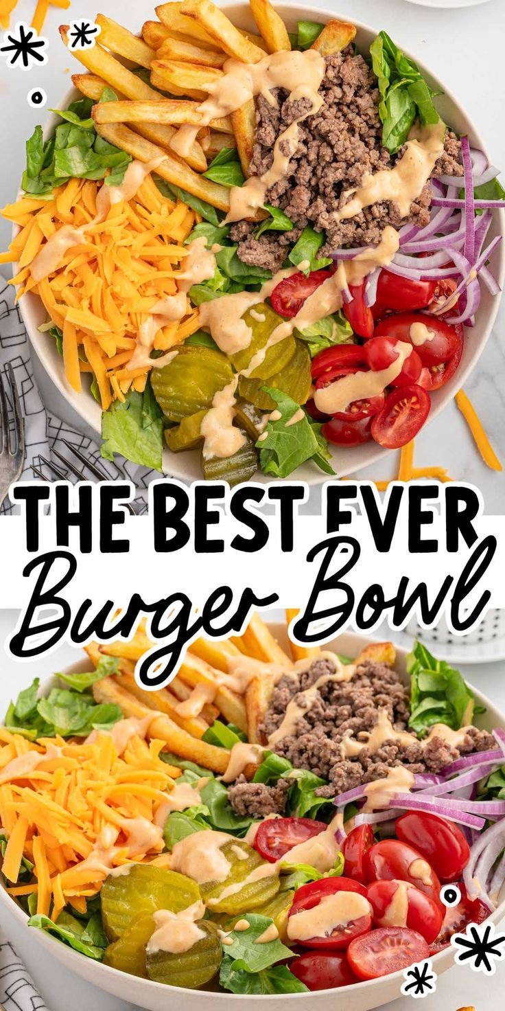 Sharing delicious and easy recipes for breakfast, lunch, dinner, and dessert every day for families to enjoy together. | In n out burger bowl recipe, Ground hamburger healthy recipes, Tasty burger bowl ideas