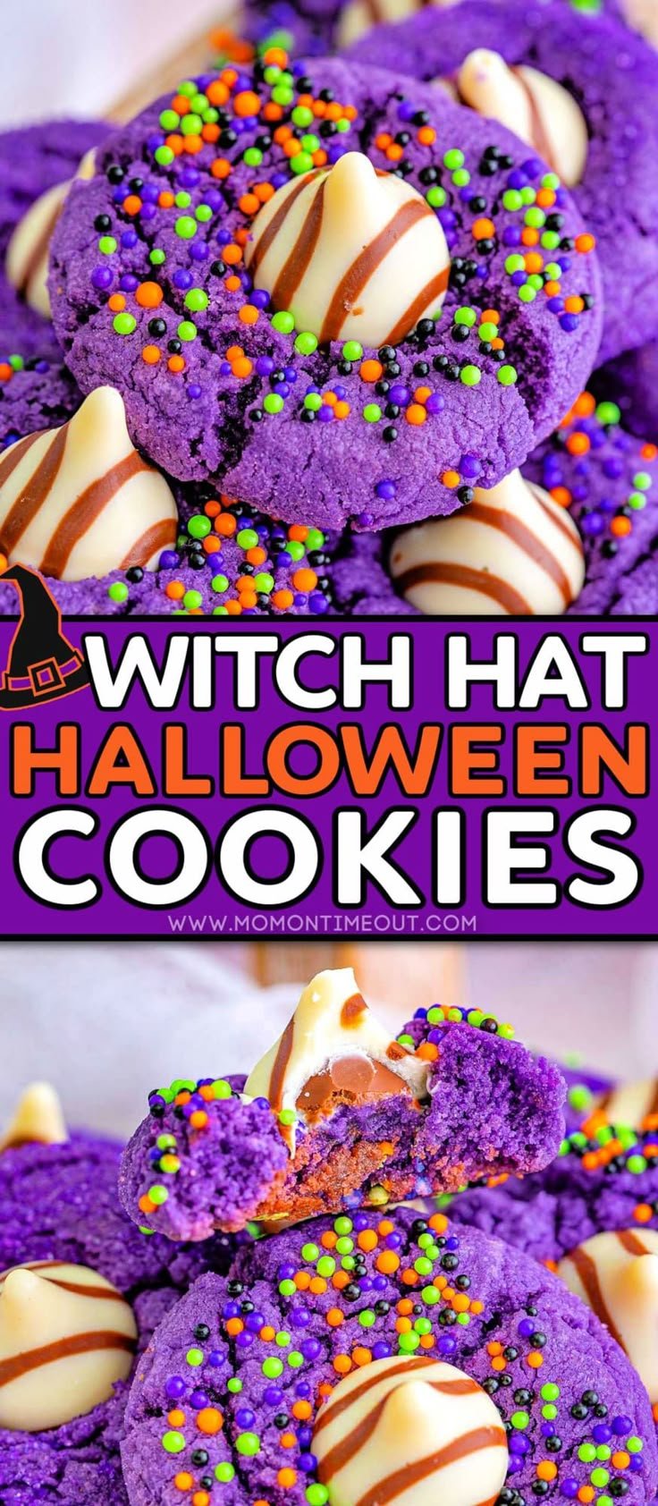 Witch Hat Halloween Cookies are a festive and tasty addition to your Halloween festivities! A fun Halloween twist on my … | Halloween themed cookies easy, Halloween desserts easy cookies, Spooky cookies halloween desserts