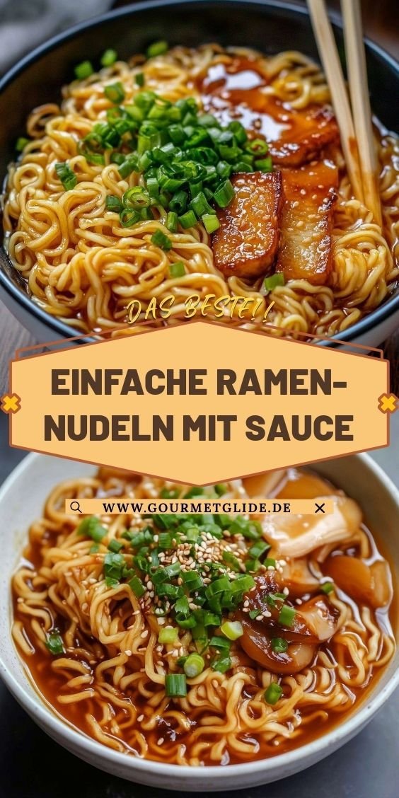 Einfache Ramen-Nudeln mit Sauce: Ein Unglaublich Ultimatives Rezept für 5 Minuten - Gourmet Gilde