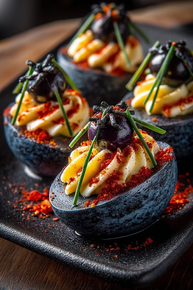 Easy Creepy Deviled Eggs: Spooky Appetizer for Party