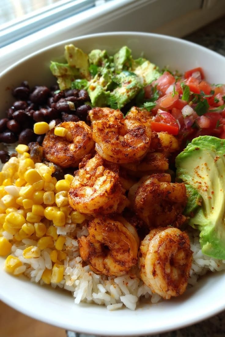 Fiesta Shrimp Rice Bowl