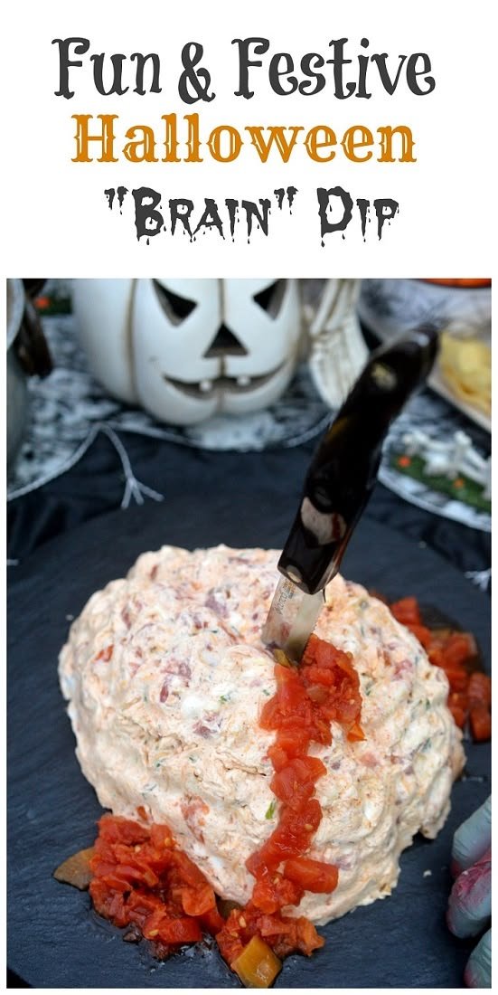 Fun & Festive Halloween Party recipe - Brain Dip | Halloween brains in a bowl, How to make brain dip, Brain dip recipe