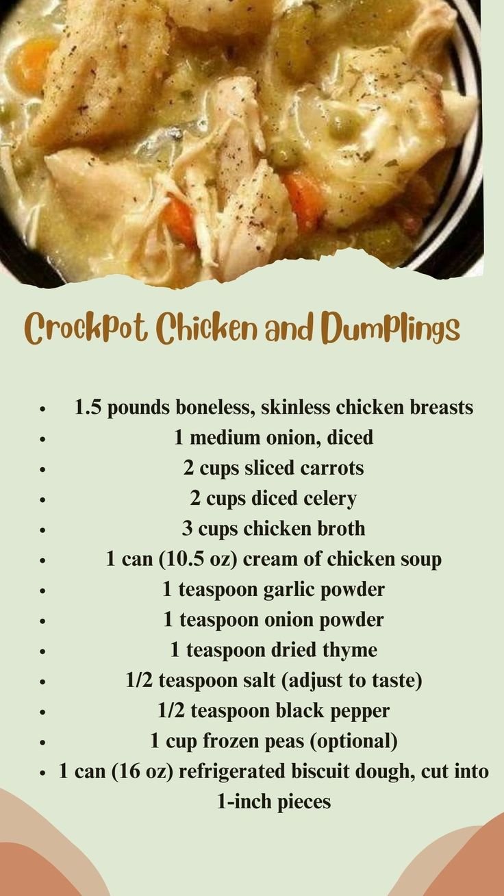 Crockpot Chicken and Dumplings