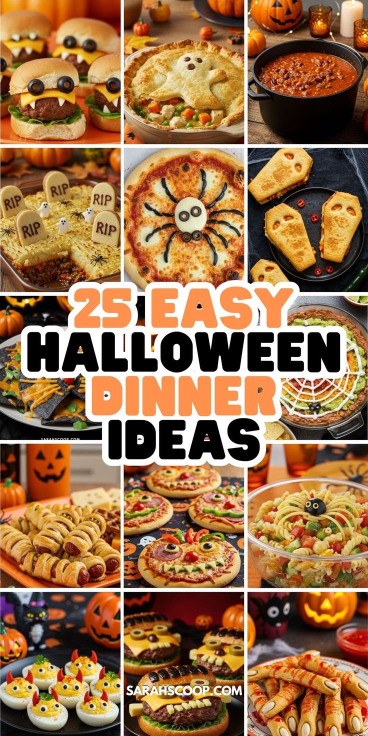 Spooky Spider Pizzas