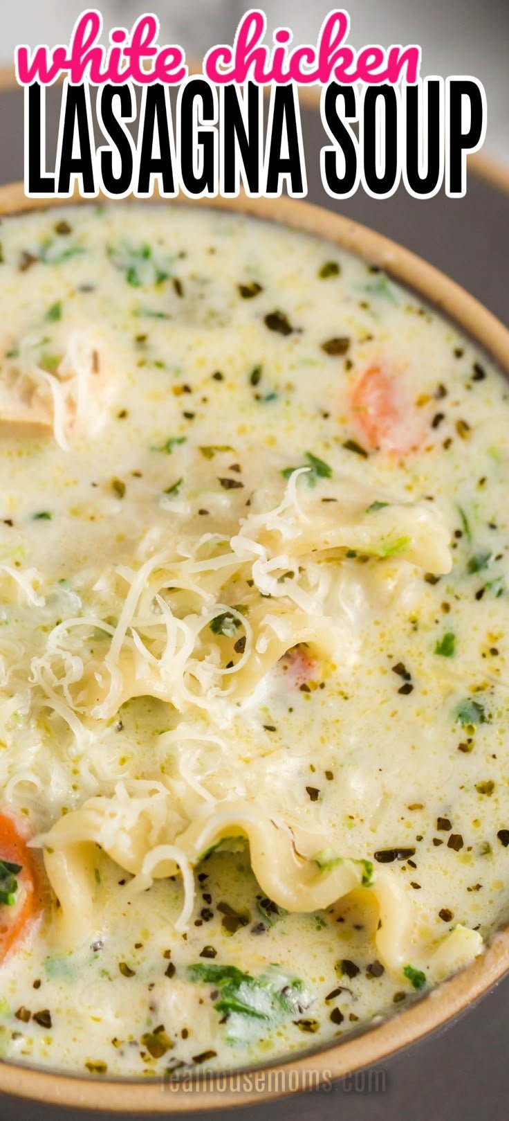 WHITE CHICKEN LASAGNA SOUP