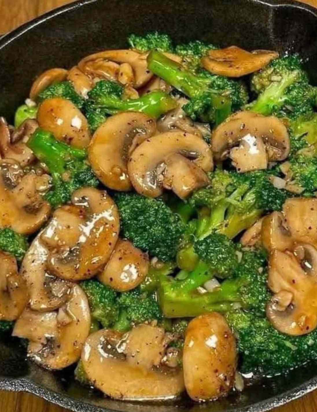 Broccoli Mushroom Pan