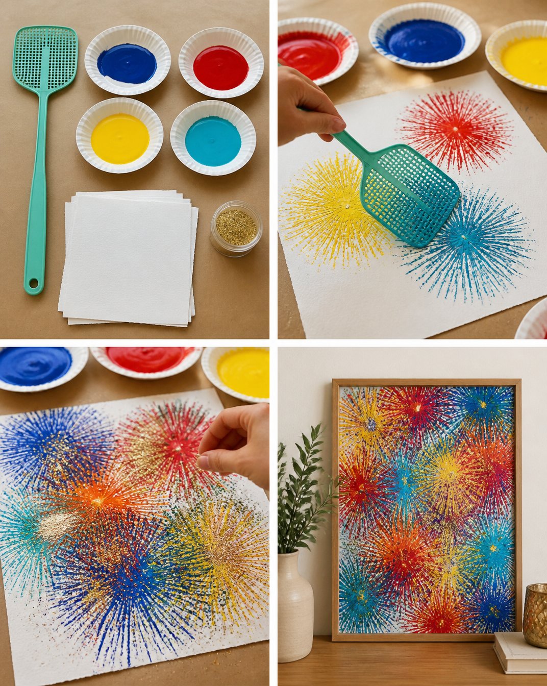 Swatter-Inspired Firework Prints for Modern Wall Decor