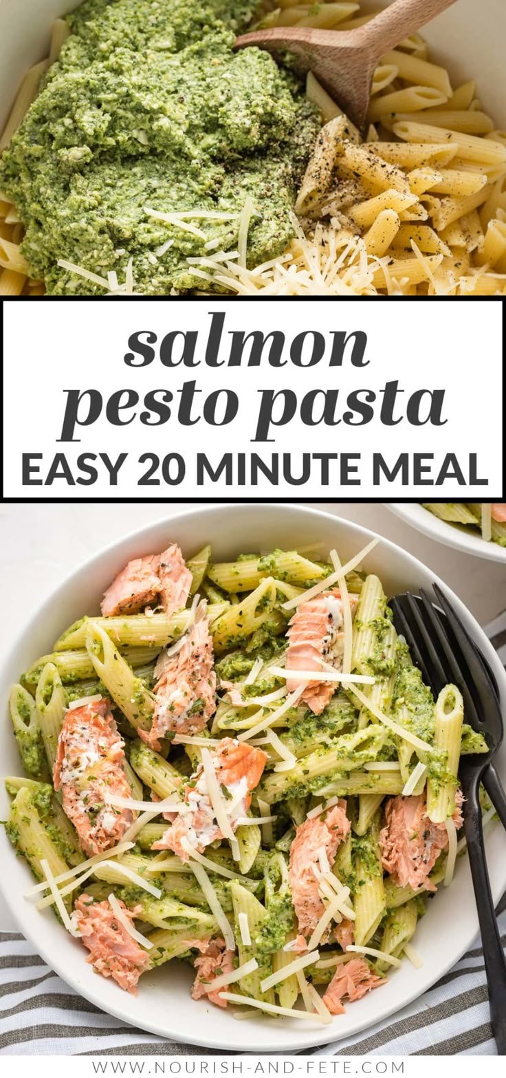 Salmon Pesto Pasta