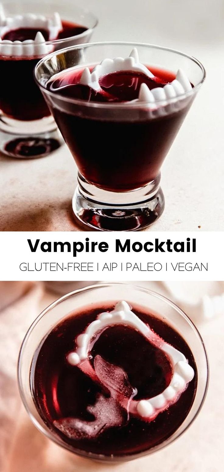 Ultimate Halloween Vampire Mocktail Recipe | Black magic mocktail, Twilight themed mocktails, Poison apple mocktail