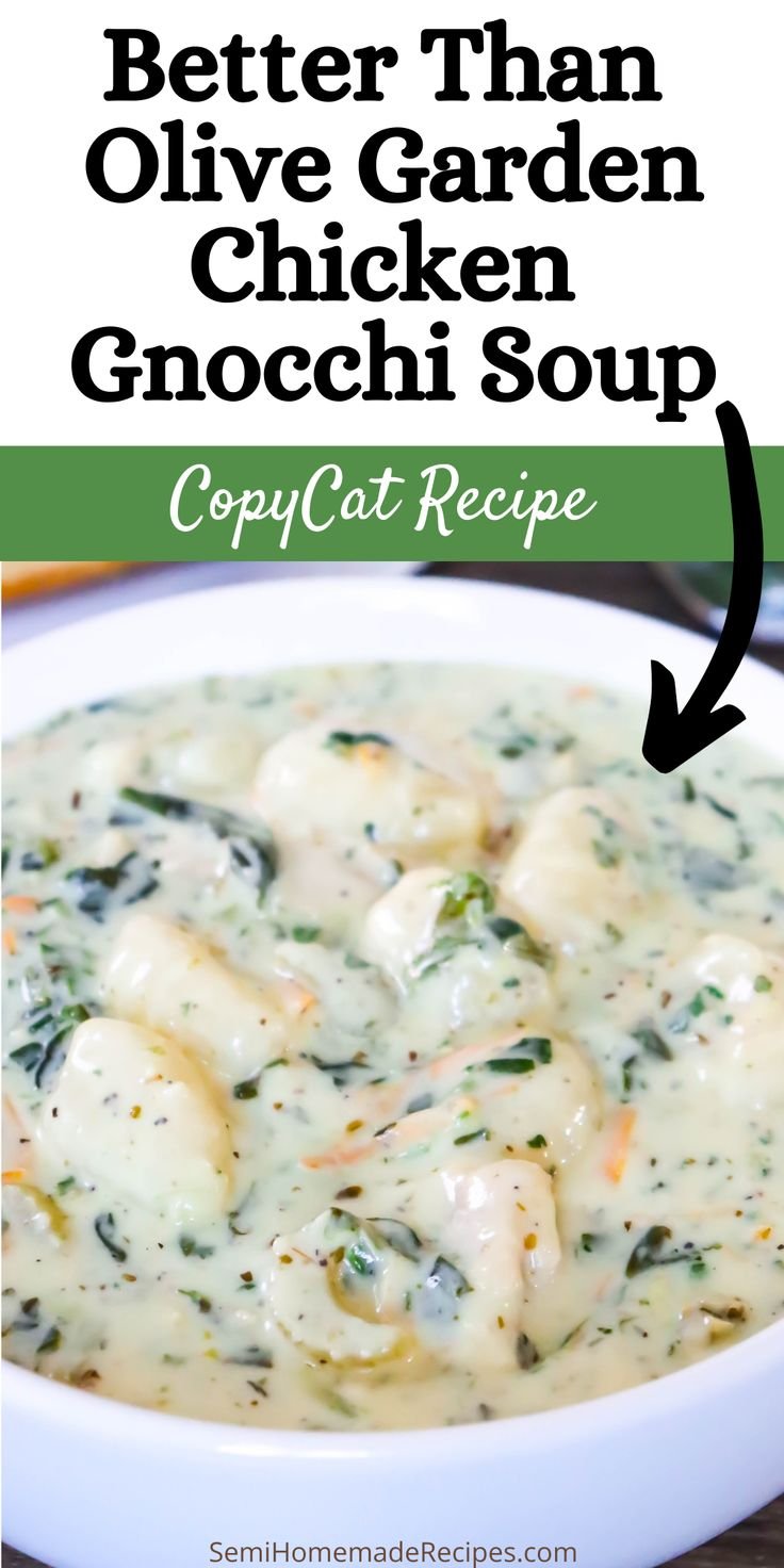 Better Than Olive Garden Chicken Gnocchi Soup