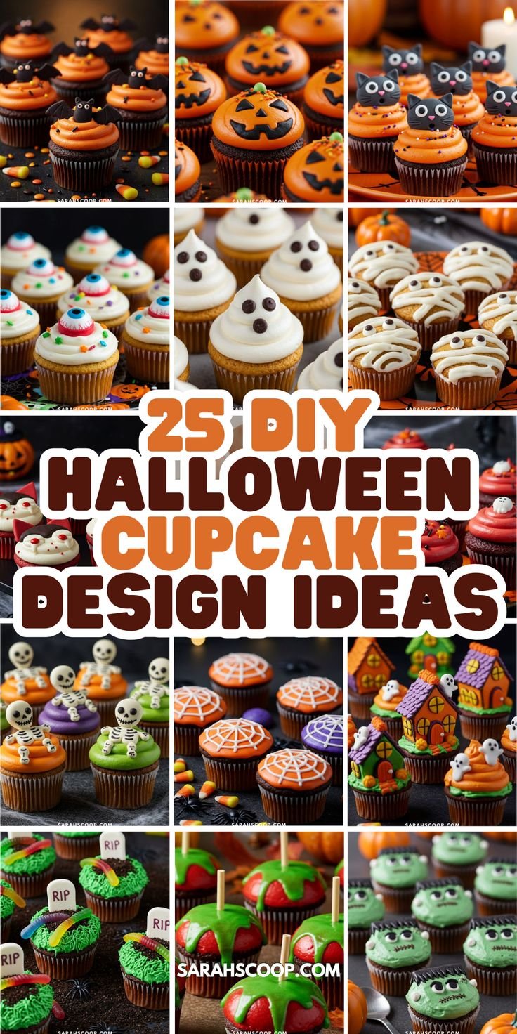 🧁🎃 25 Cute DIY Halloween Cupcake Ideas That Are Scary Sweet! 👻🧡