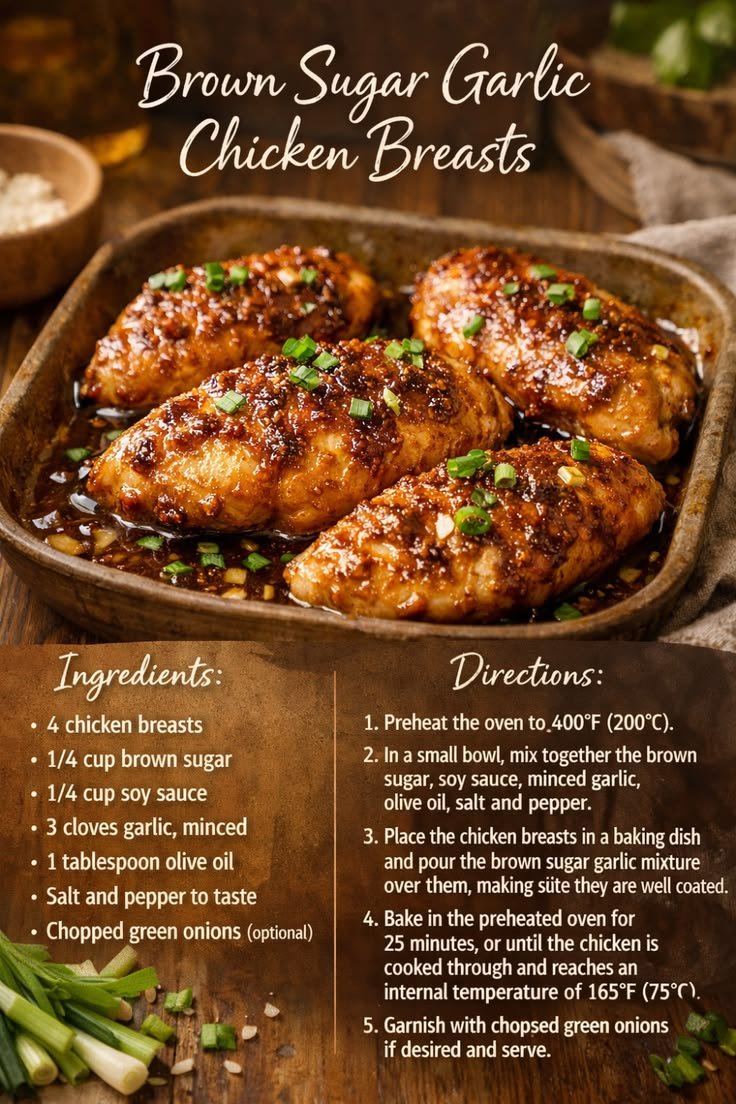 Brown Sugar Garlic Chicken Breasts: Quick & Easy Meal with Chicken Breast