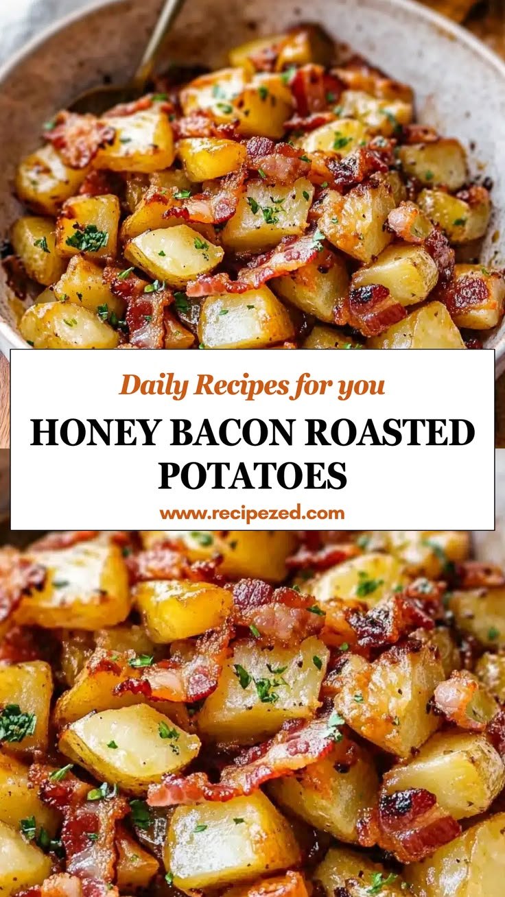 Honey Bacon Roasted Potatoes