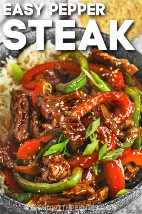 Chinese Pepper Steak Recipe with Rice | What to make with rib eye steak, Recipes for dinner stove top, What to make with steak strips