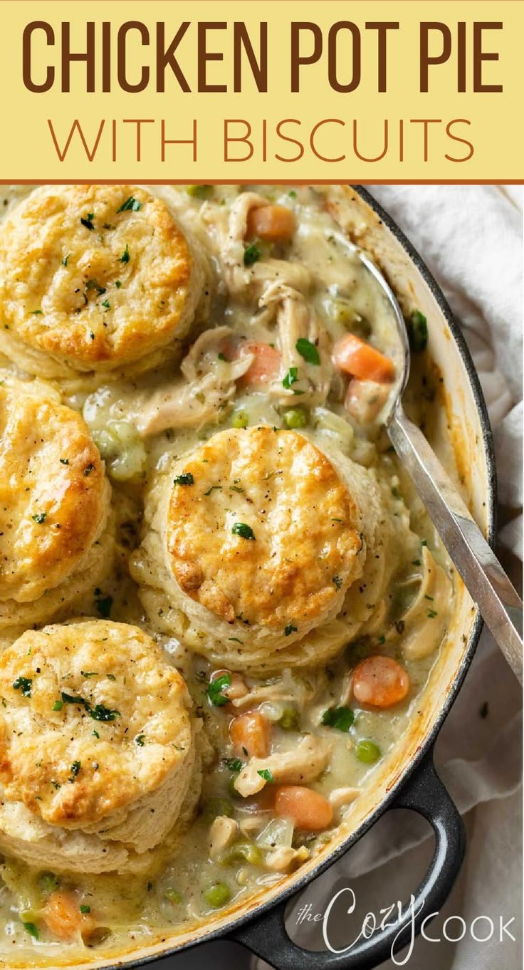 Chicken Pot Pie With Biscuits