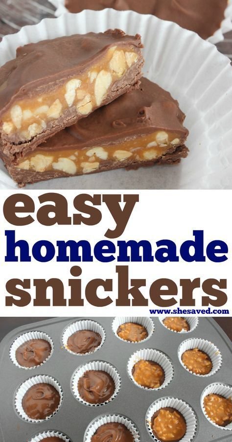 Easy Snickers Snack Cups