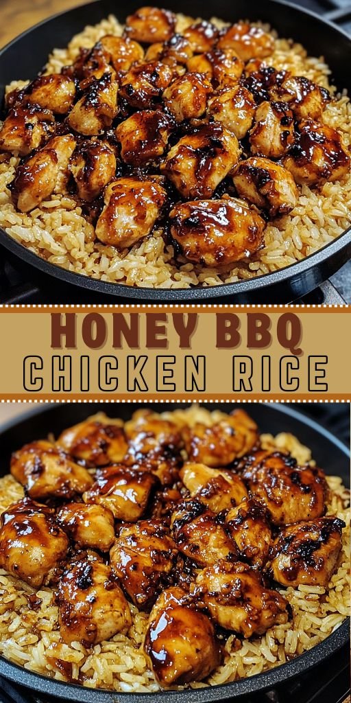 Easy Honey BBQ Chicken And Rice
