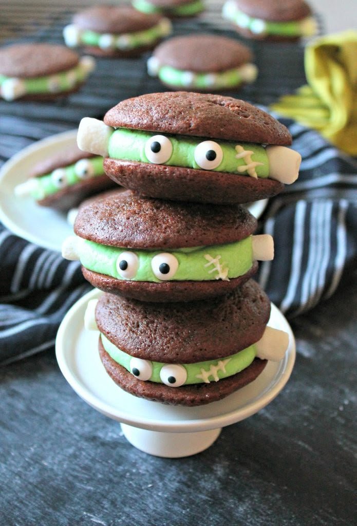 Frankenstein Chocolate Whoopie Pies