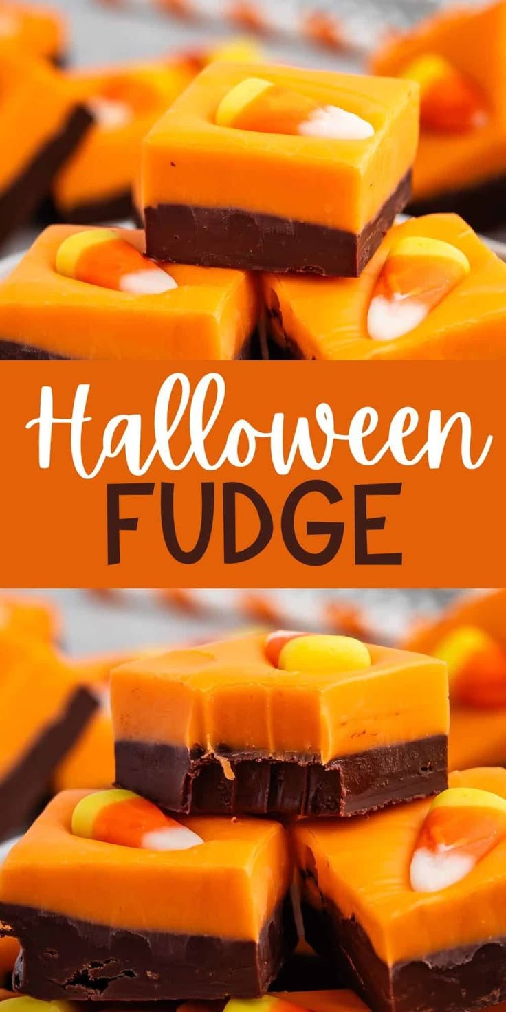 Layered Halloween Fudge