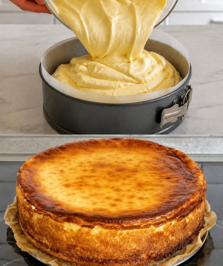 Der Ultimative Käsekuchen ohne Boden in 5 Minuten