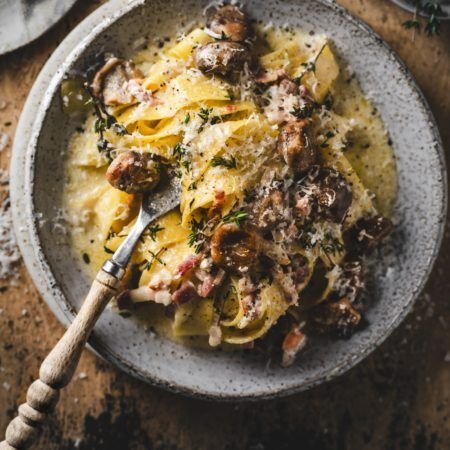 15 Minuten Pasta Rezept! - Unsere extra-cremigen Papardelle mit Maronen