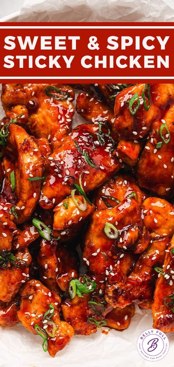 Sweet & Spicy Sticky Chicken | Spicy sticky chicken recipe, Sticky chicken wings recipe, Sweet and spicy sticky chicken