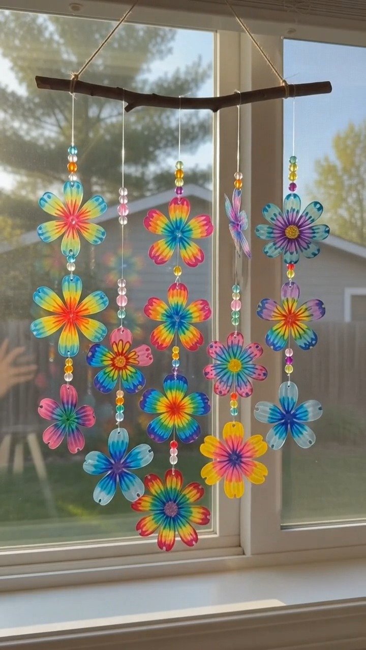 DIY Bottle Window Art