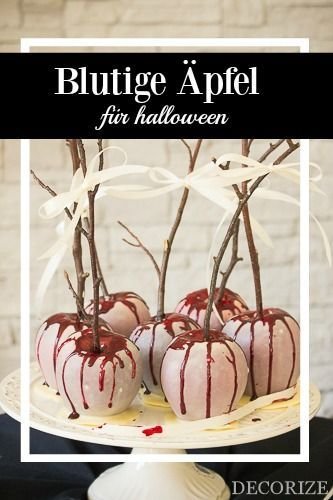 Blutige Äpfel für Dein Halloween-Buffet