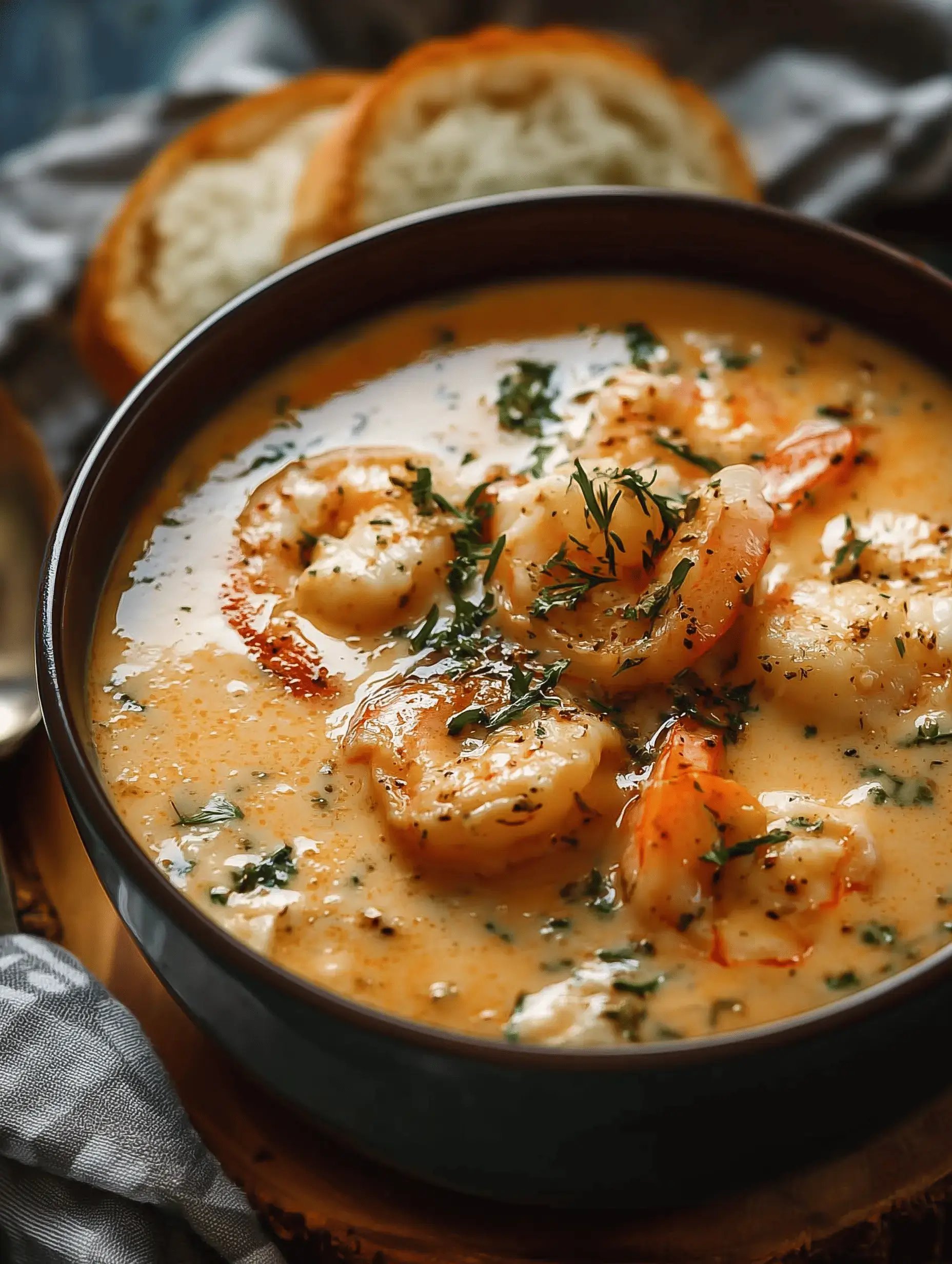 Creamy Crab And Shrimp Seafood Bisque