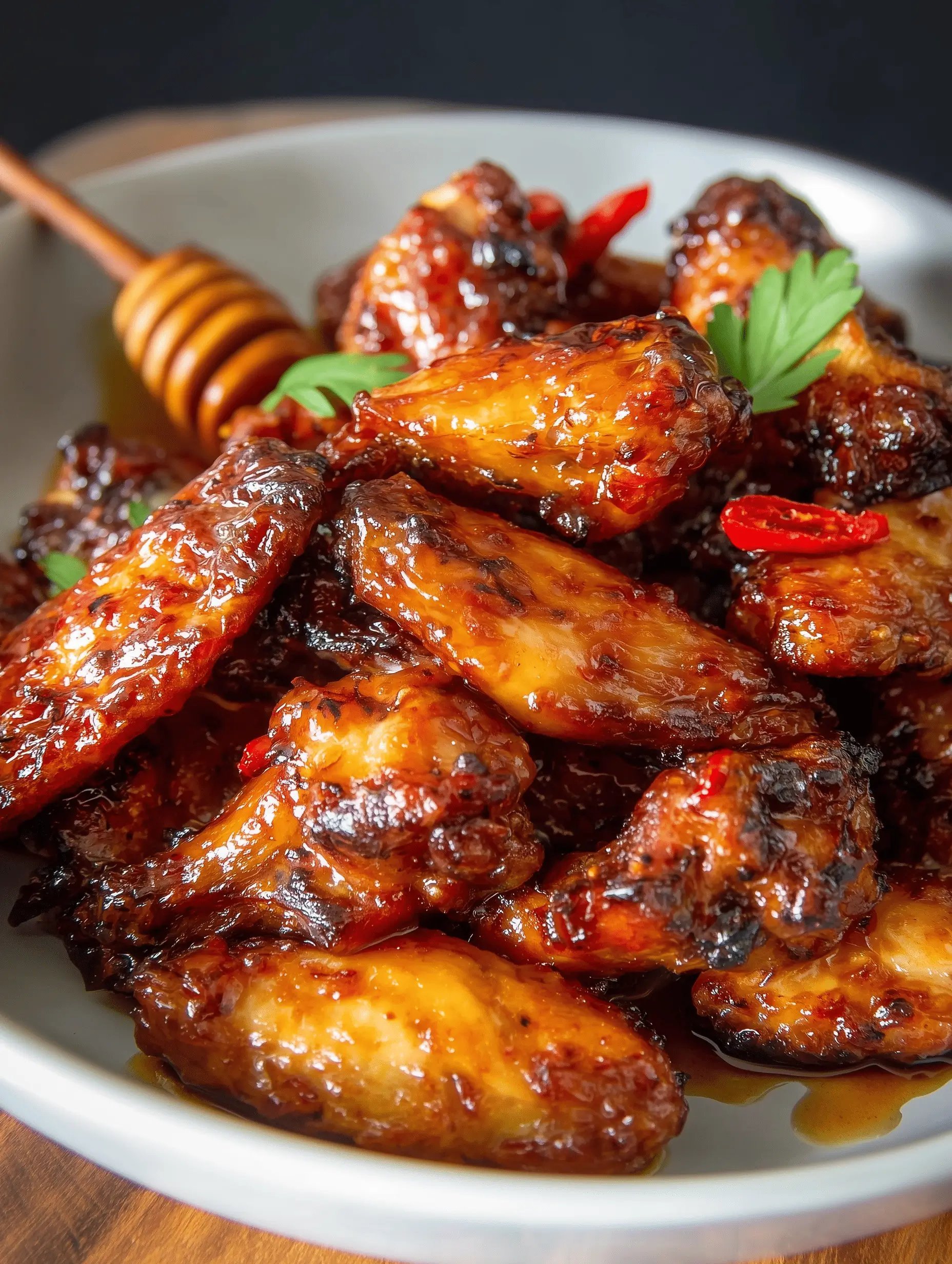 Crispy Hot Honey Chicken Wings
