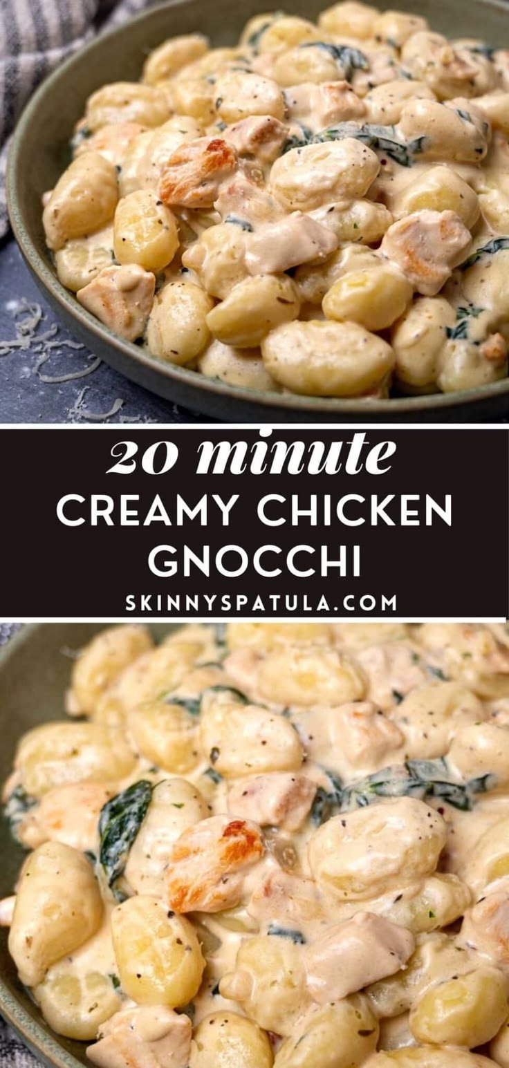 Creamy Chicken Gnocchi – Skinny Spatula