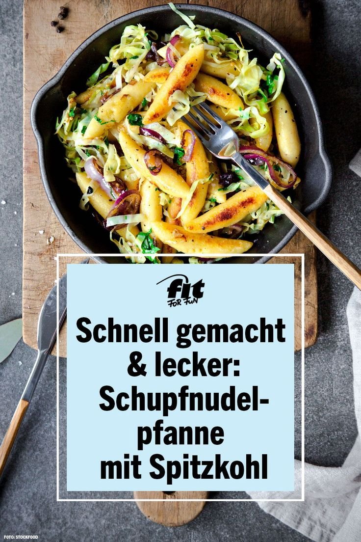 Schupfnudelpfanne mit Spitzkohl
